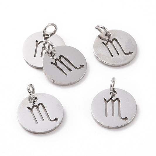 Charms Médaille Scorpion Astro - Argent