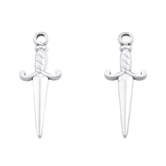 Charms Poignard Couteau Epée - Argent