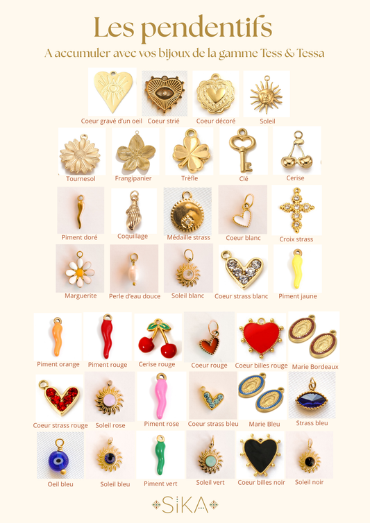 Les pendentifs - Personnalisez votre bijou