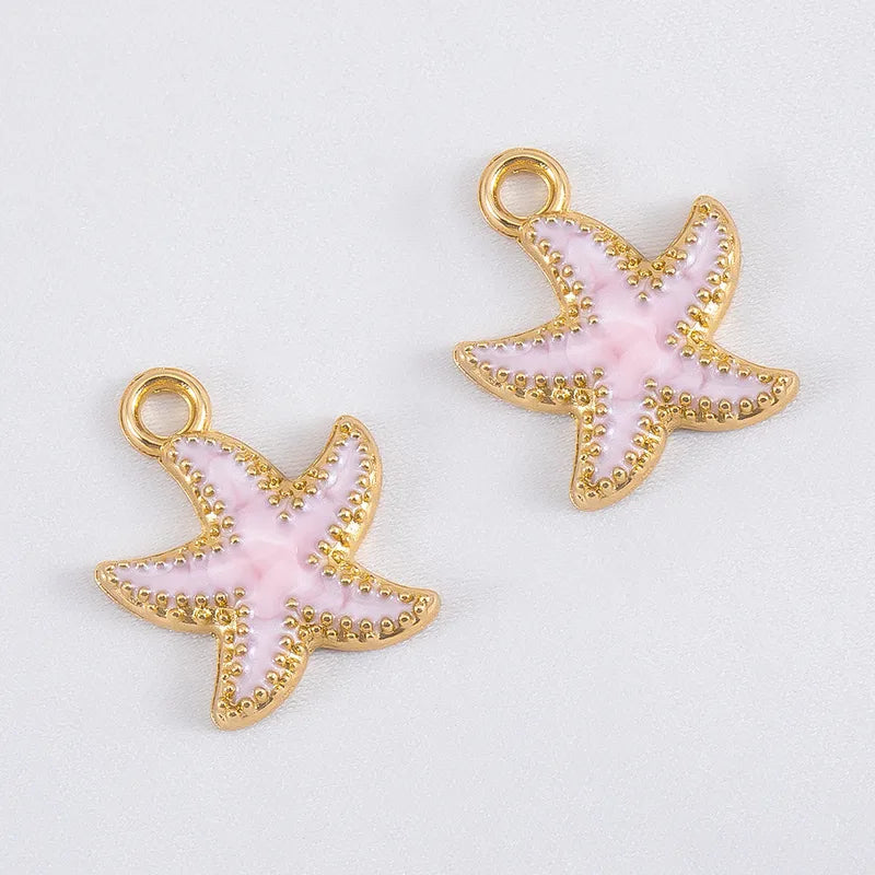 Charms Etoile de Mer - Email Rose clair