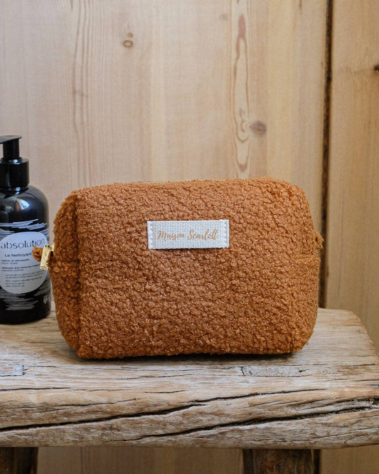 Trousse de toilette Charlotte - Moumoute Camel