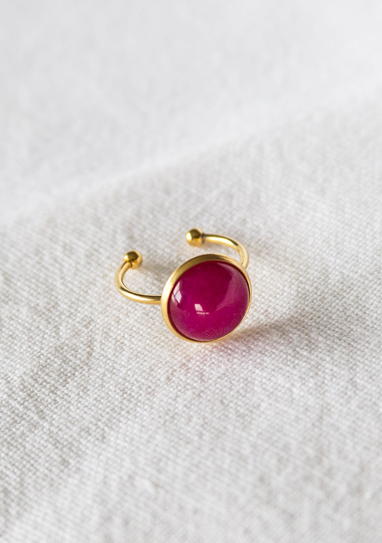 Bague Rosie - Agate rose