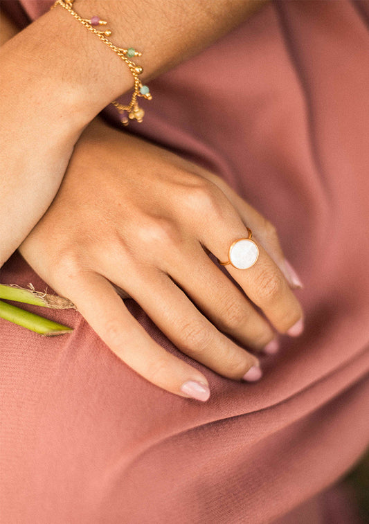 Bague Rosie - Nacre