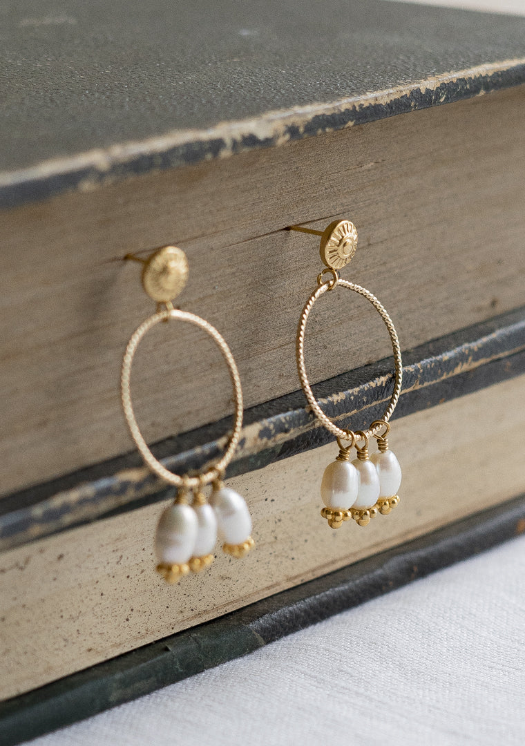 Boucles Colombe - Perles d’eau douce