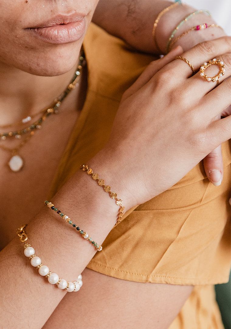 Bracelet Clémentine - Perles d’eau douce