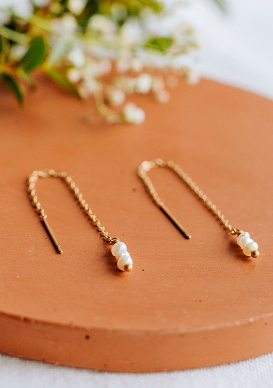 Boucles Lya - Perles d’eau douce