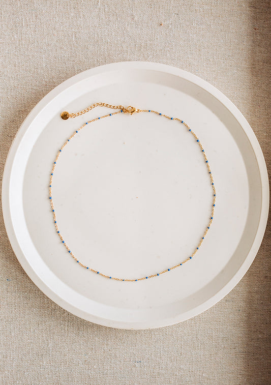 Collier Erica - Bleu clair