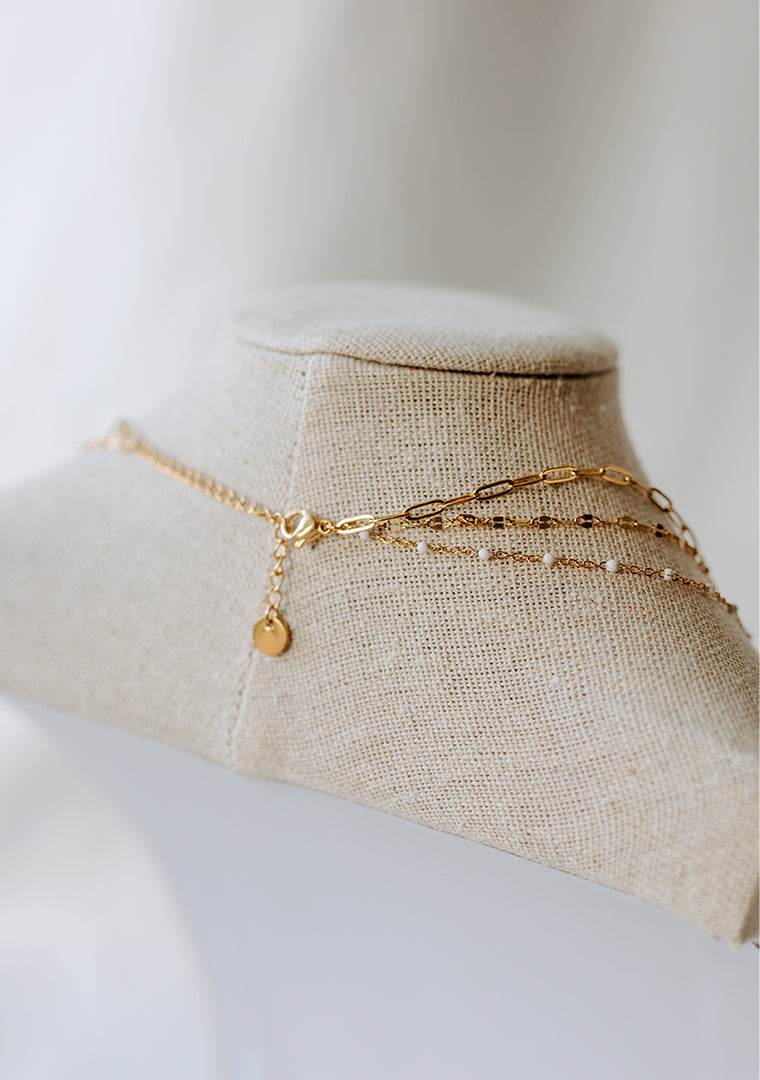 Collier triple rangs Alix - Perle d’eau douce