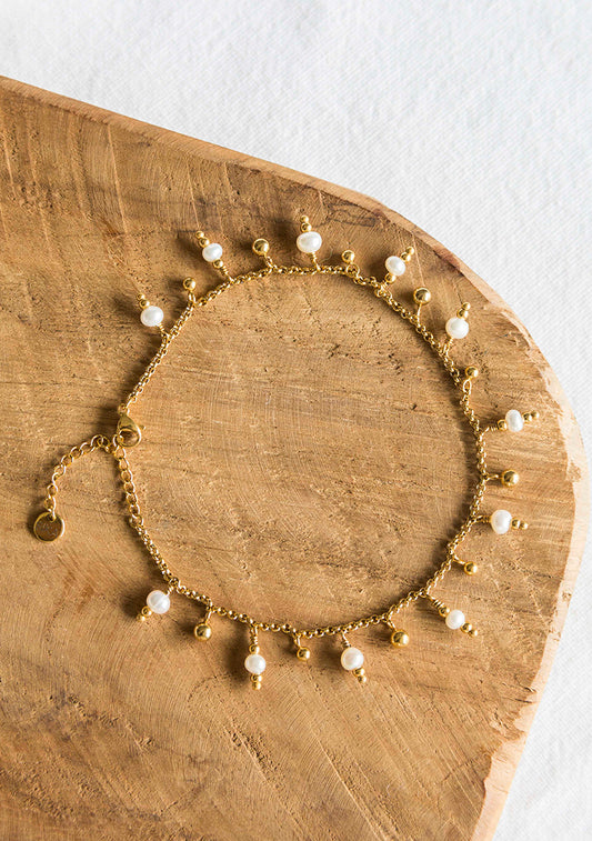Chaine de cheville Néréide - Perles d’eau douce