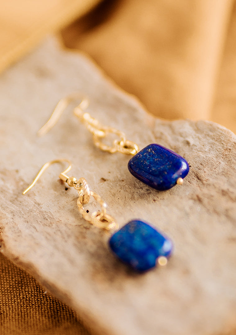 Boucles Max - Lapis-Lazuli