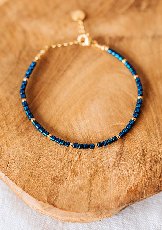 Bracelet Alya - Hématites bleues