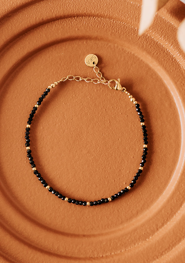 Bracelet Alya - Agate noire