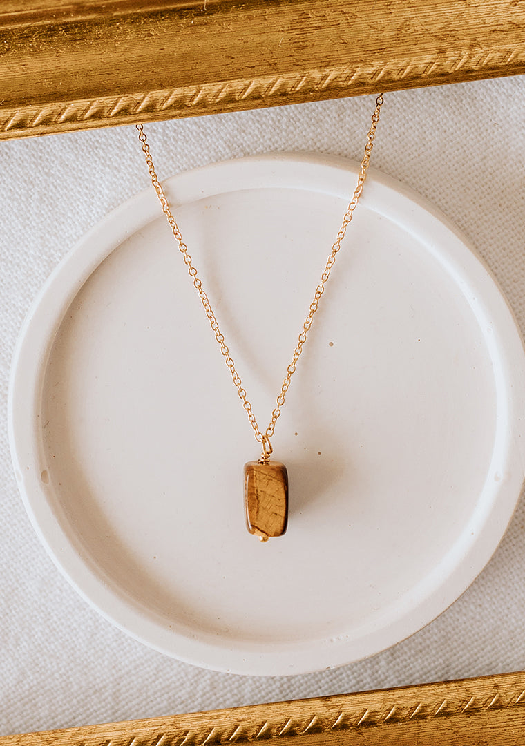 Collier Tina - Oeil de Tigre