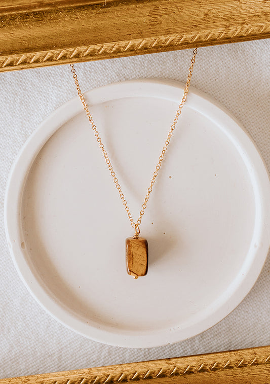 Collier Tina - Oeil de Tigre
