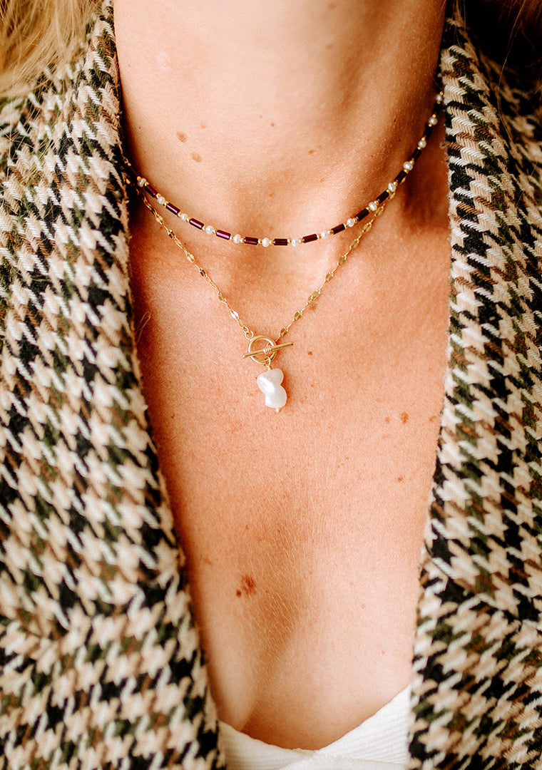Collier Gina - Perle d'eau douce