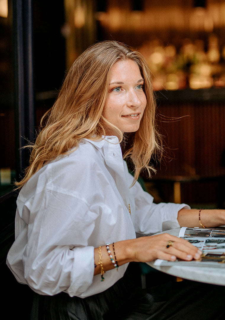 Bracelet Alya - Agate noire