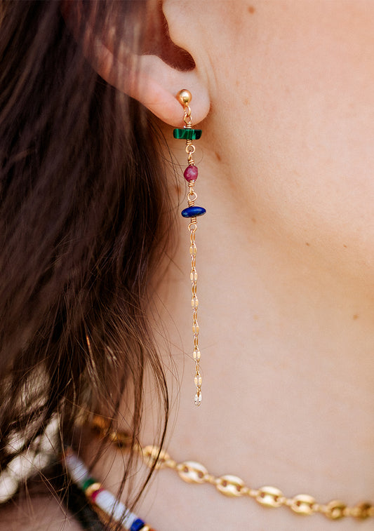 Boucles Esmée - Multi-pierres