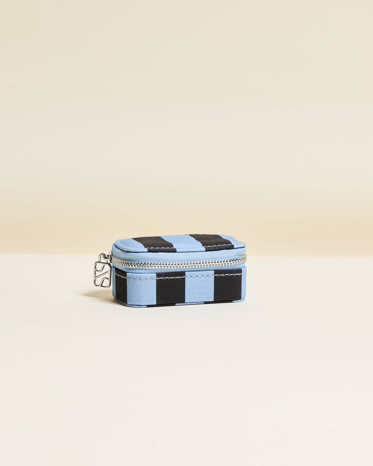 Boîte à bijoux Marie - Rayures Givré / Réglisse