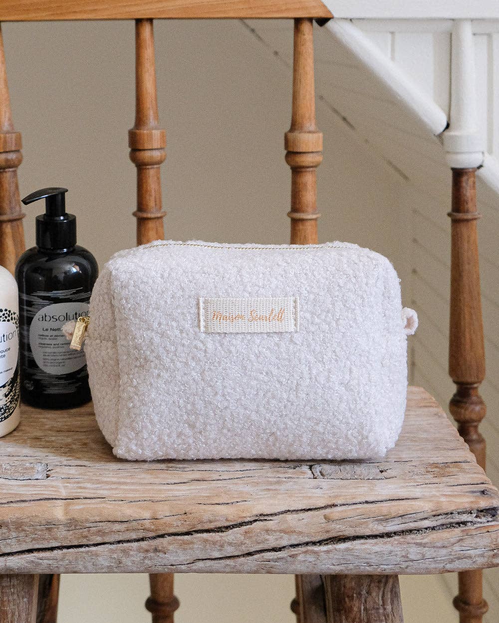 Trousse de toilette Charlotte - Moumoute Blanc