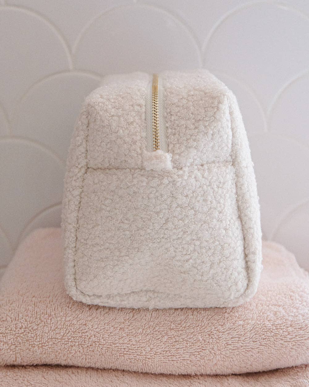 Trousse de toilette Charlotte - Moumoute Blanc
