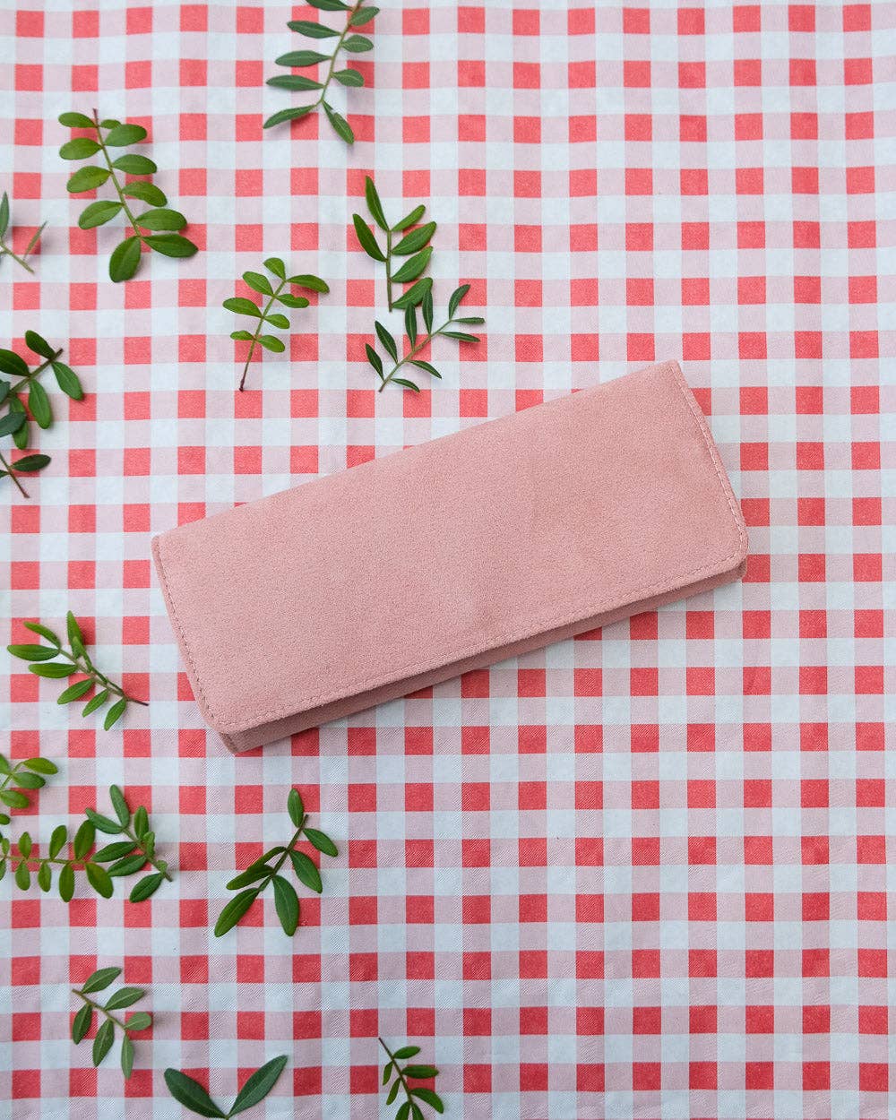 Pochette à bijoux Catherine - Velours Rose