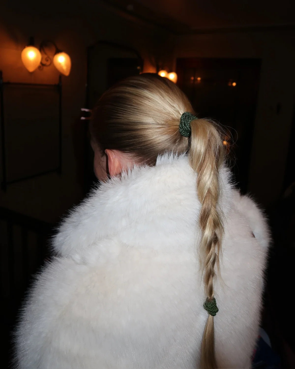 Elastique à cheveux / Bacelet Kknekki - Vert Paillettes