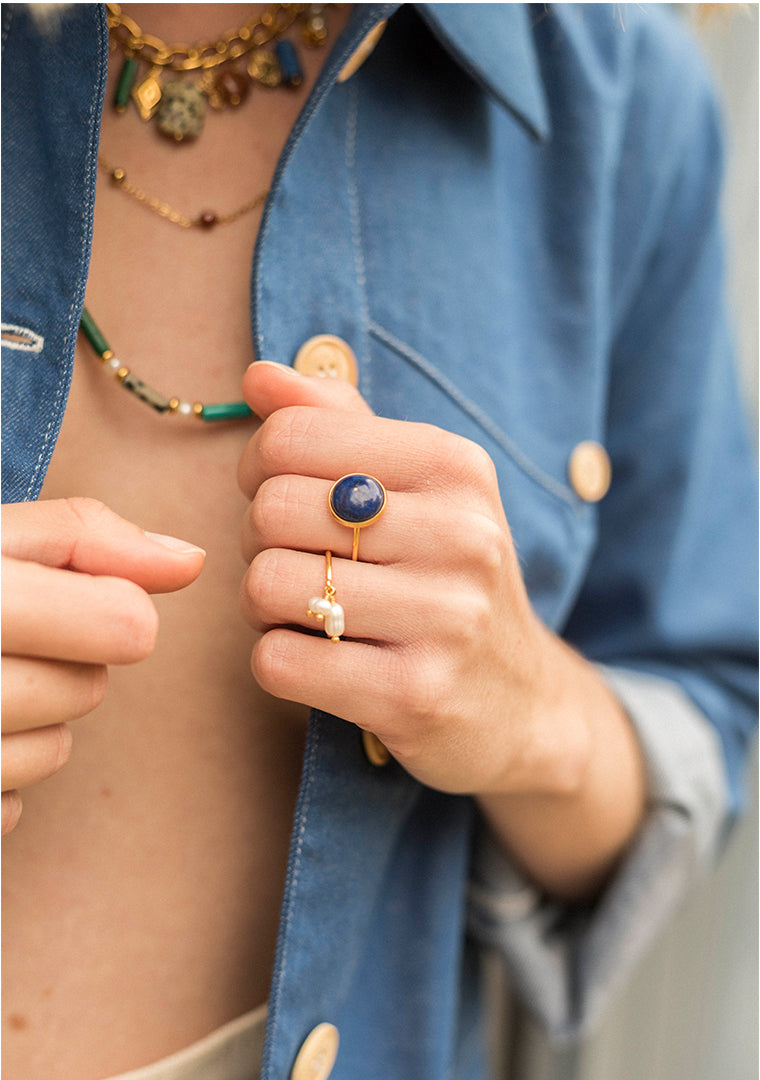 Bague Rosie - Lapis-Lazuli