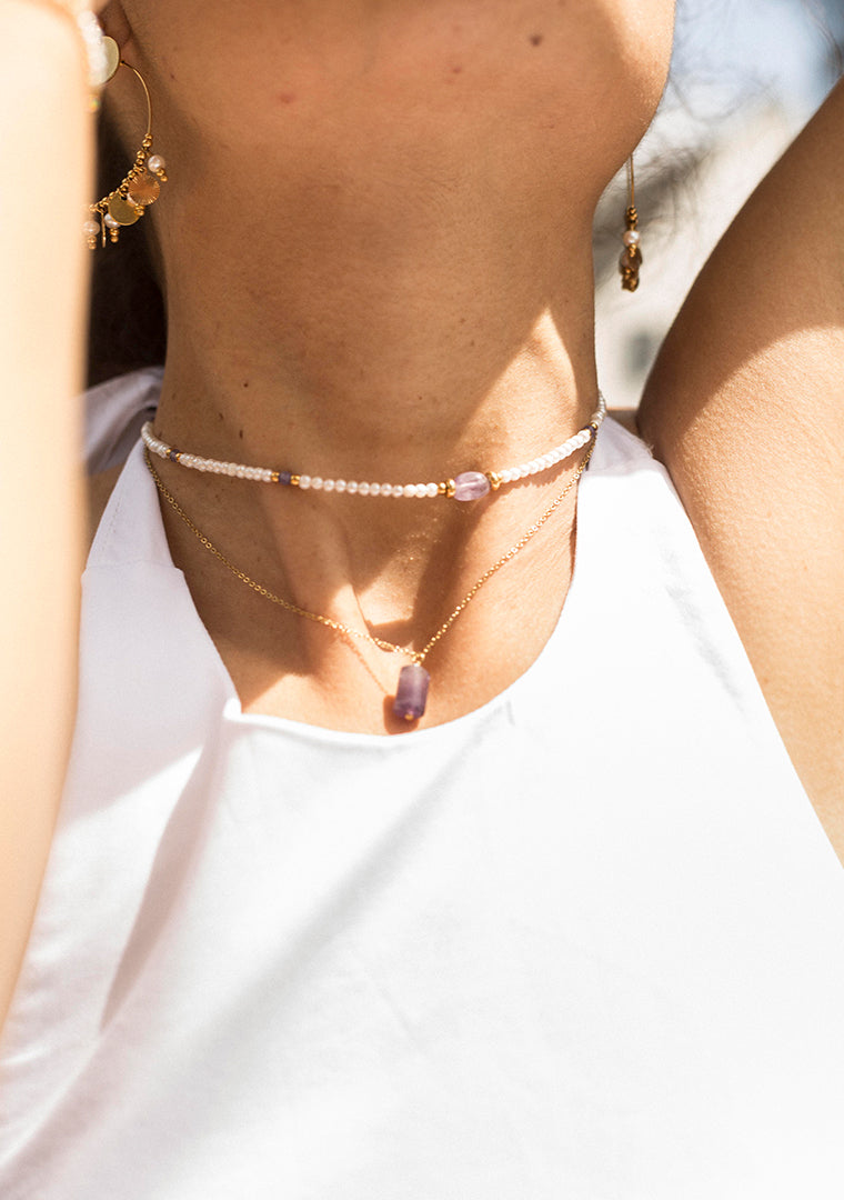 Collier Tina - Améthyste