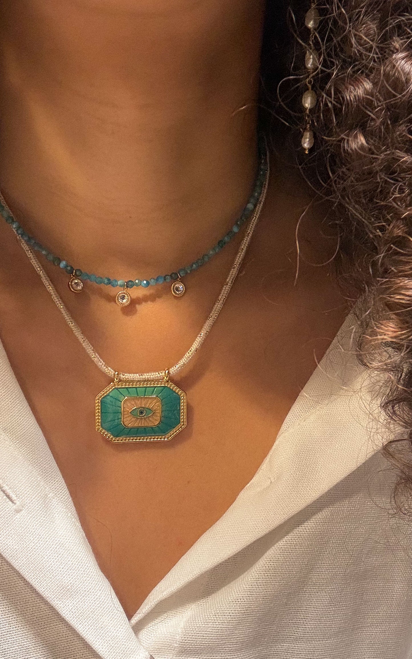 Collier Anjali - Bleu