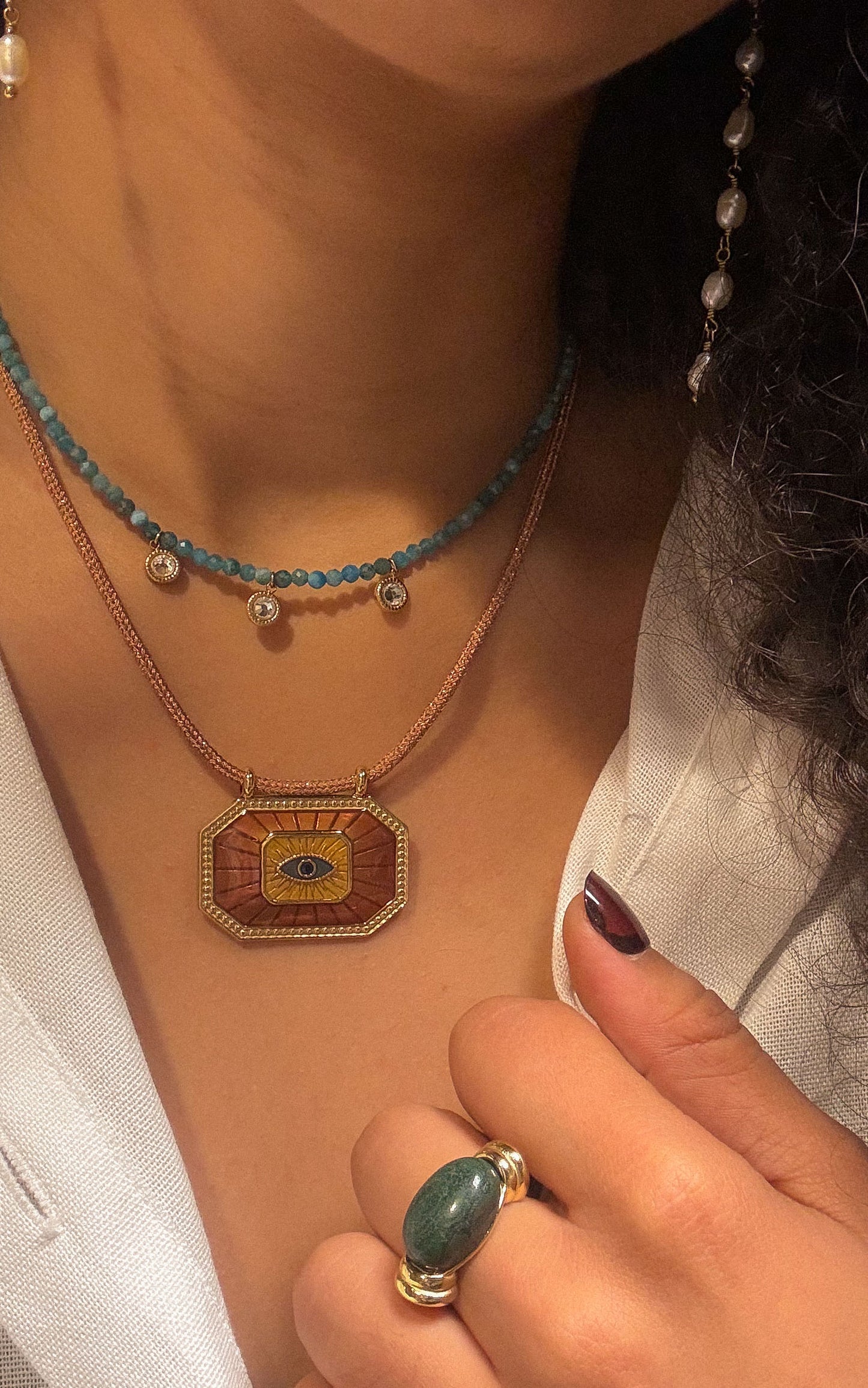 Collier Anjali - Terracotta