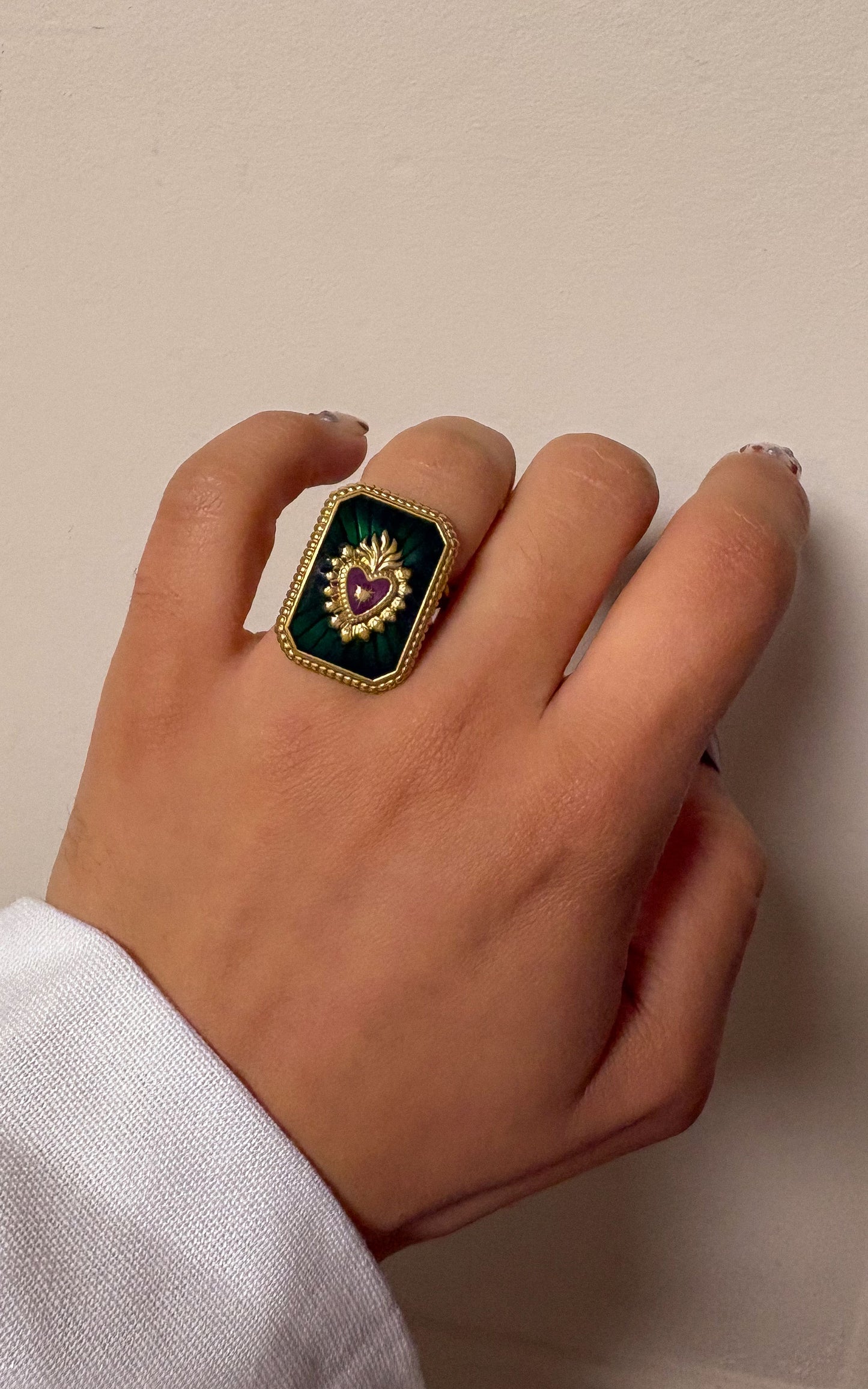 Bague Corazon - Vert