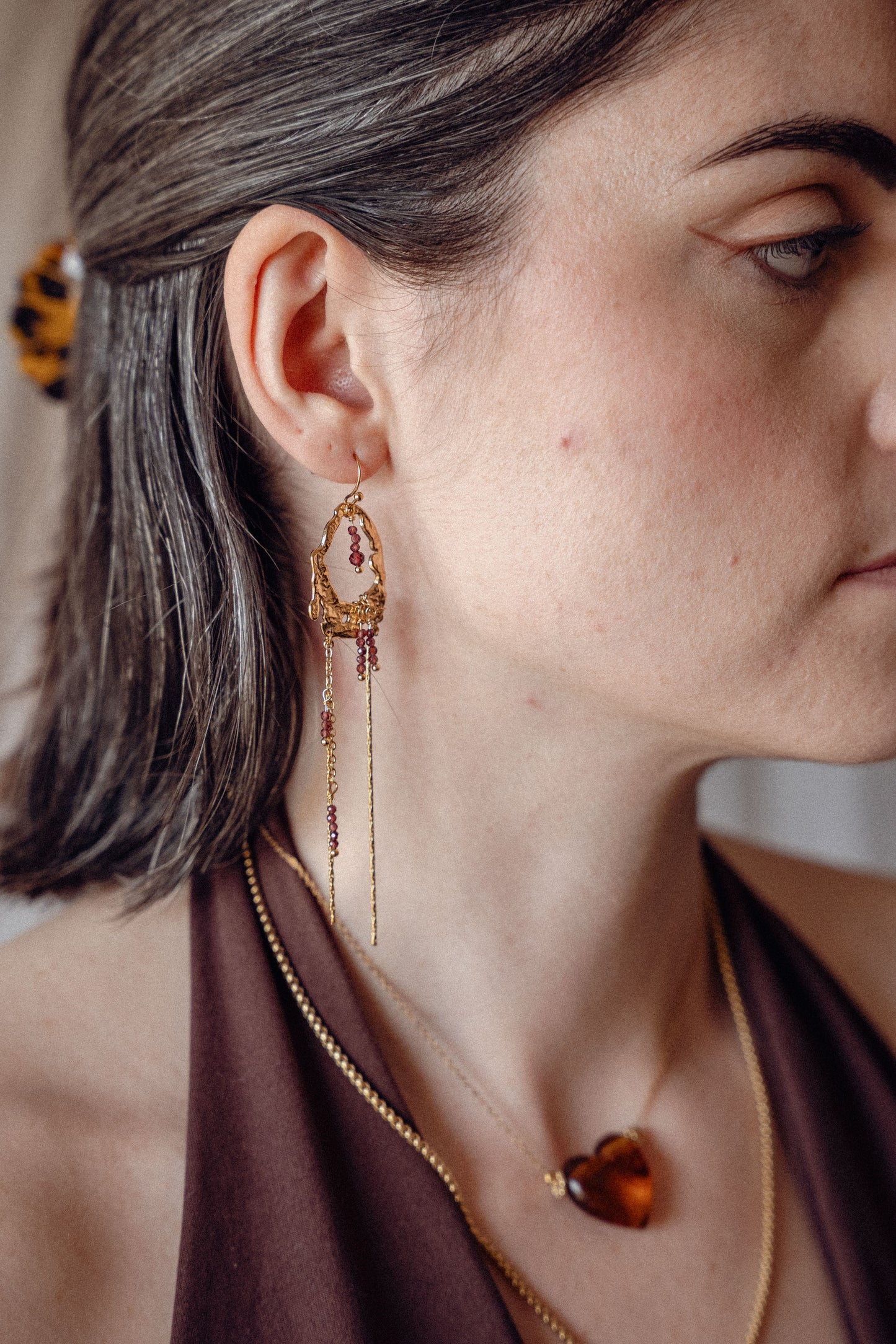 Boucles Haba - Grenat