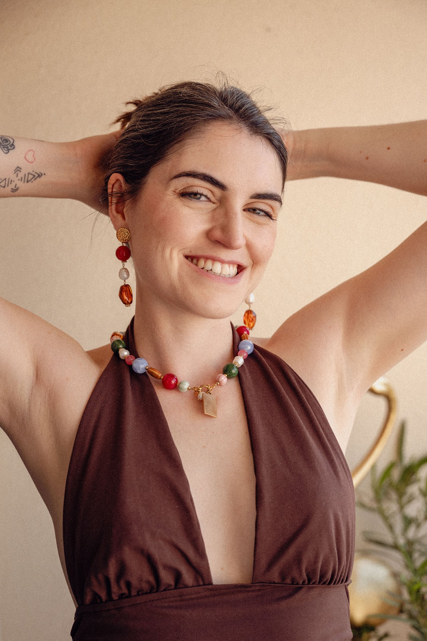Boucles Roma - Cerise
