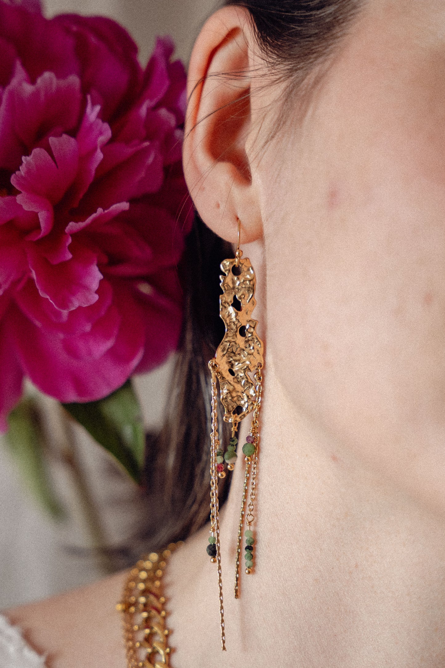 Boucles Haba - Rubis zoisite