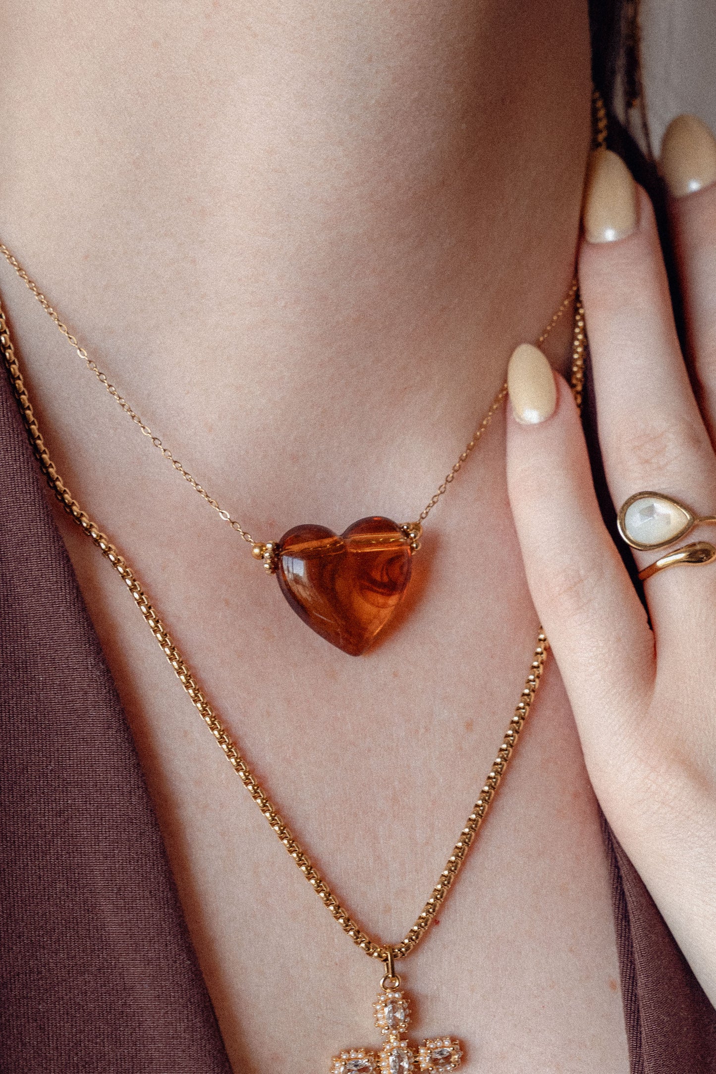 Collier Aimée - Camel