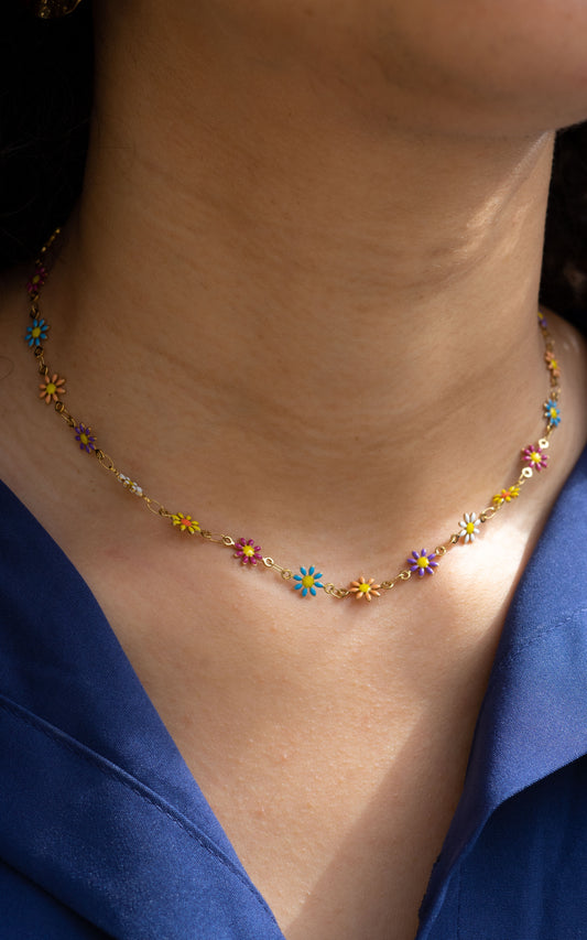 Ras de cou Daisy - Multicolore