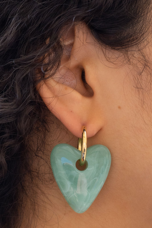 Boucles Lovely - Vert d'eau