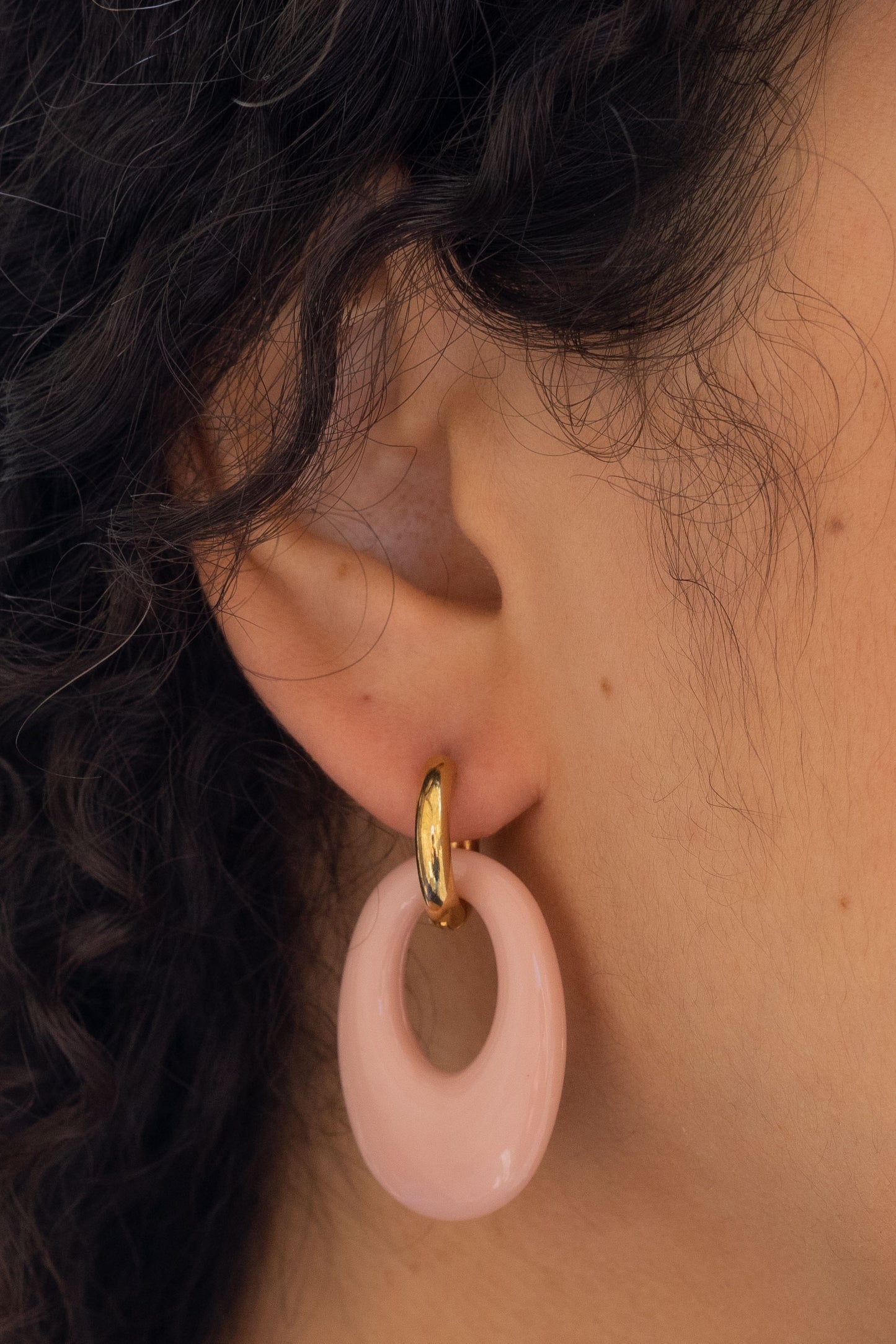 Boucles Olga - Rose