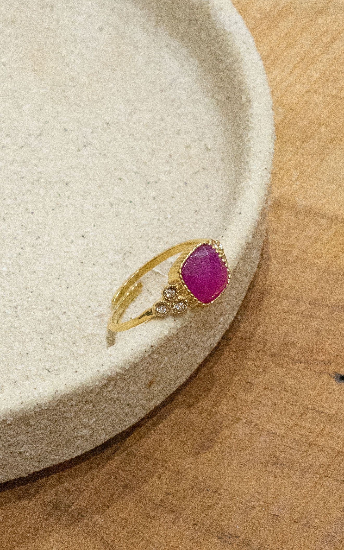 Bague Selena - Jade teintée