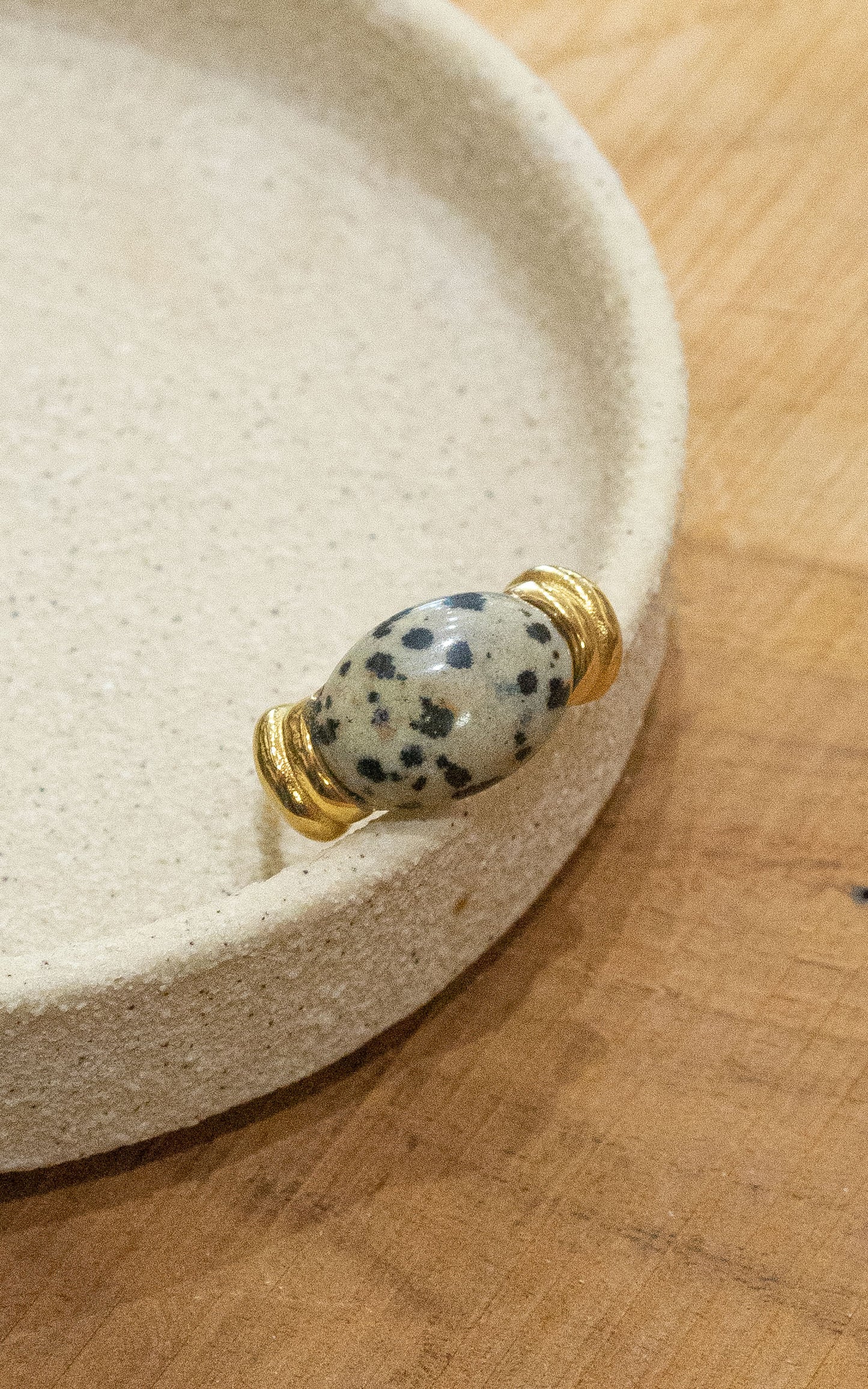 Bague Toundra - Jaspe dalmatien