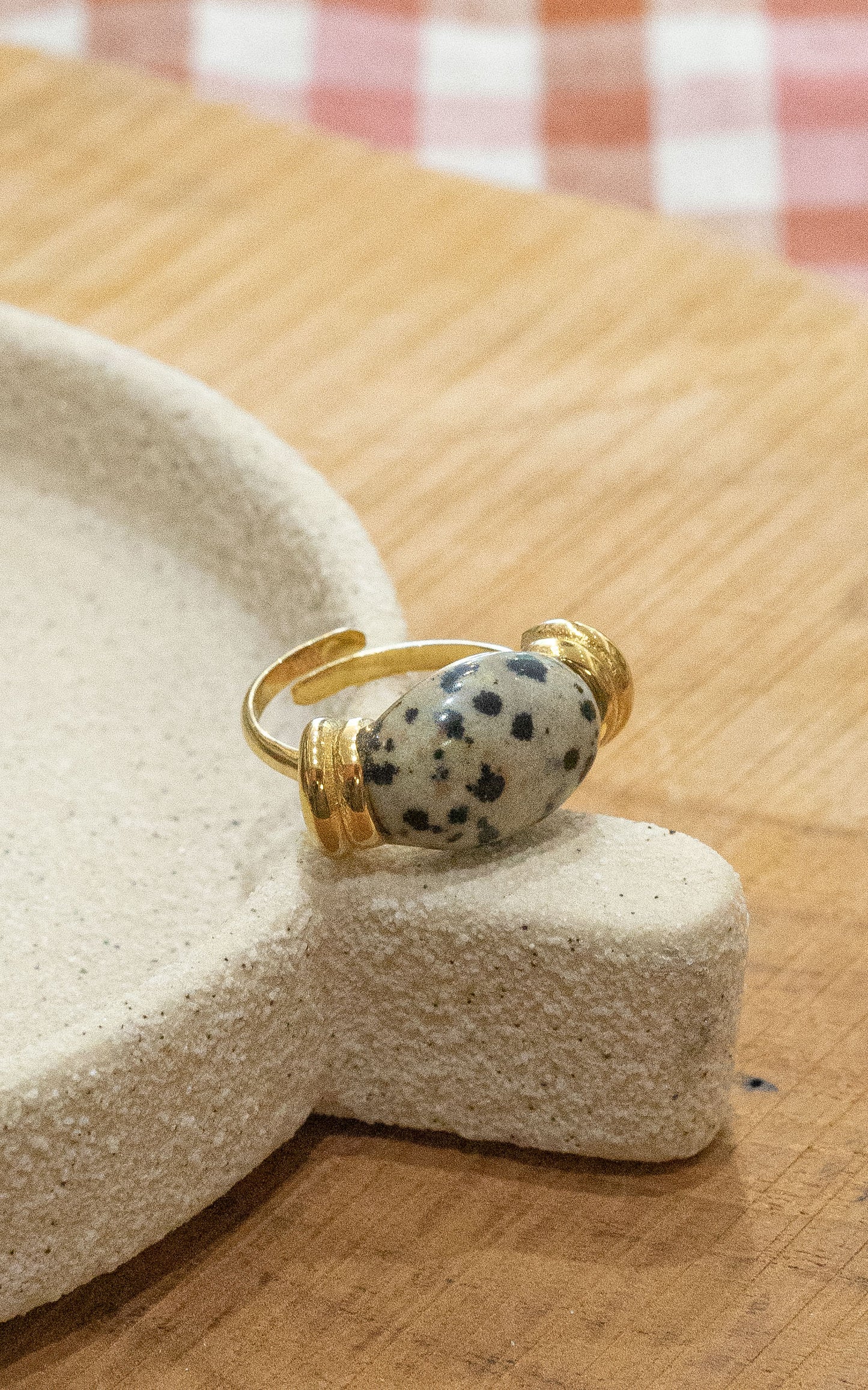Bague Toundra - Jaspe dalmatien