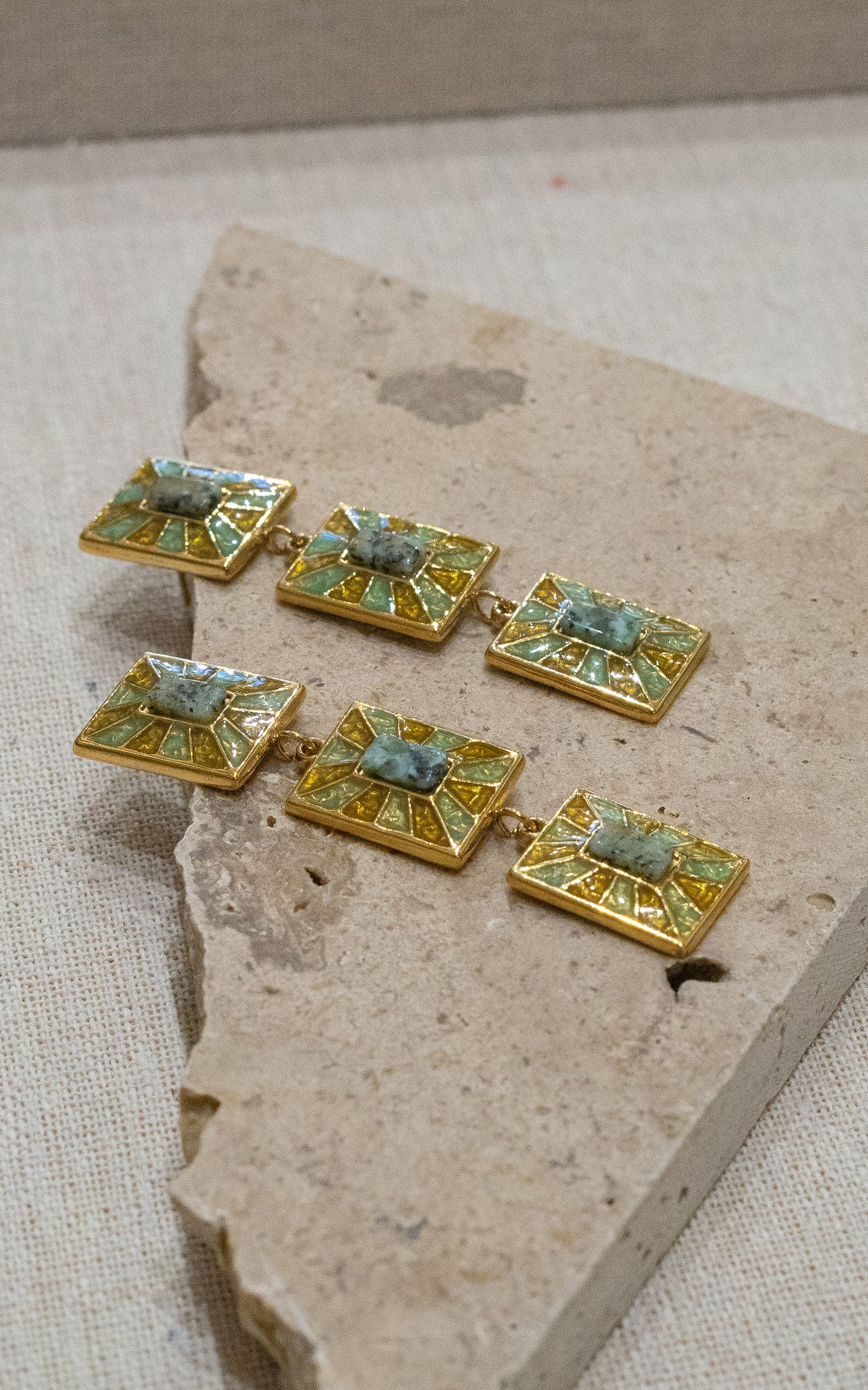 Boucles Tissaïa - Turquoise africaine