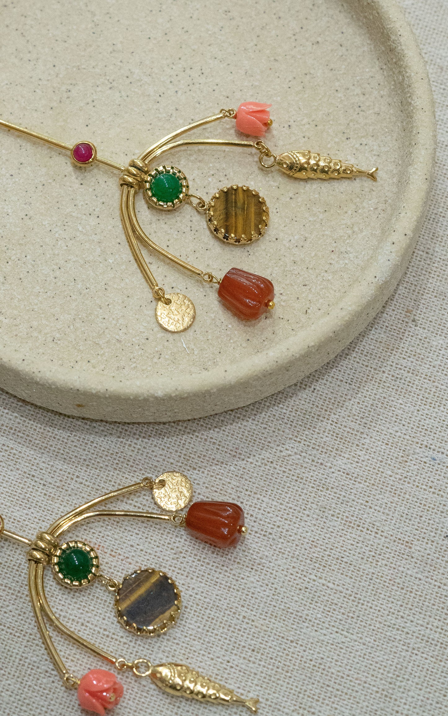 Boucles Aminata - Multi-pierres