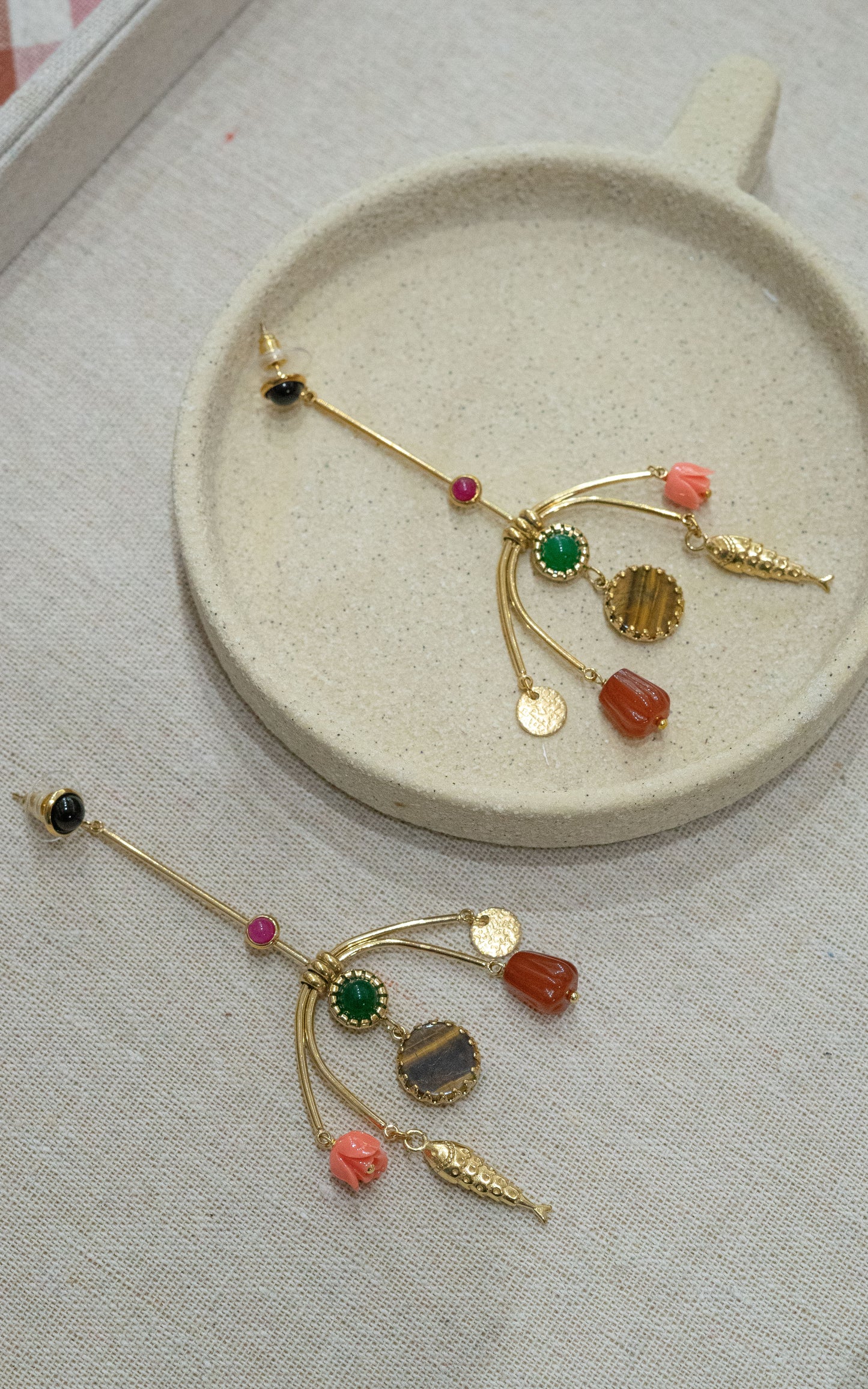 Boucles Aminata - Multi-pierres