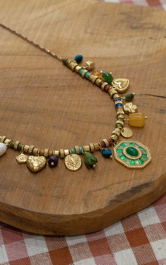 Collier Amina - Multi-pierres