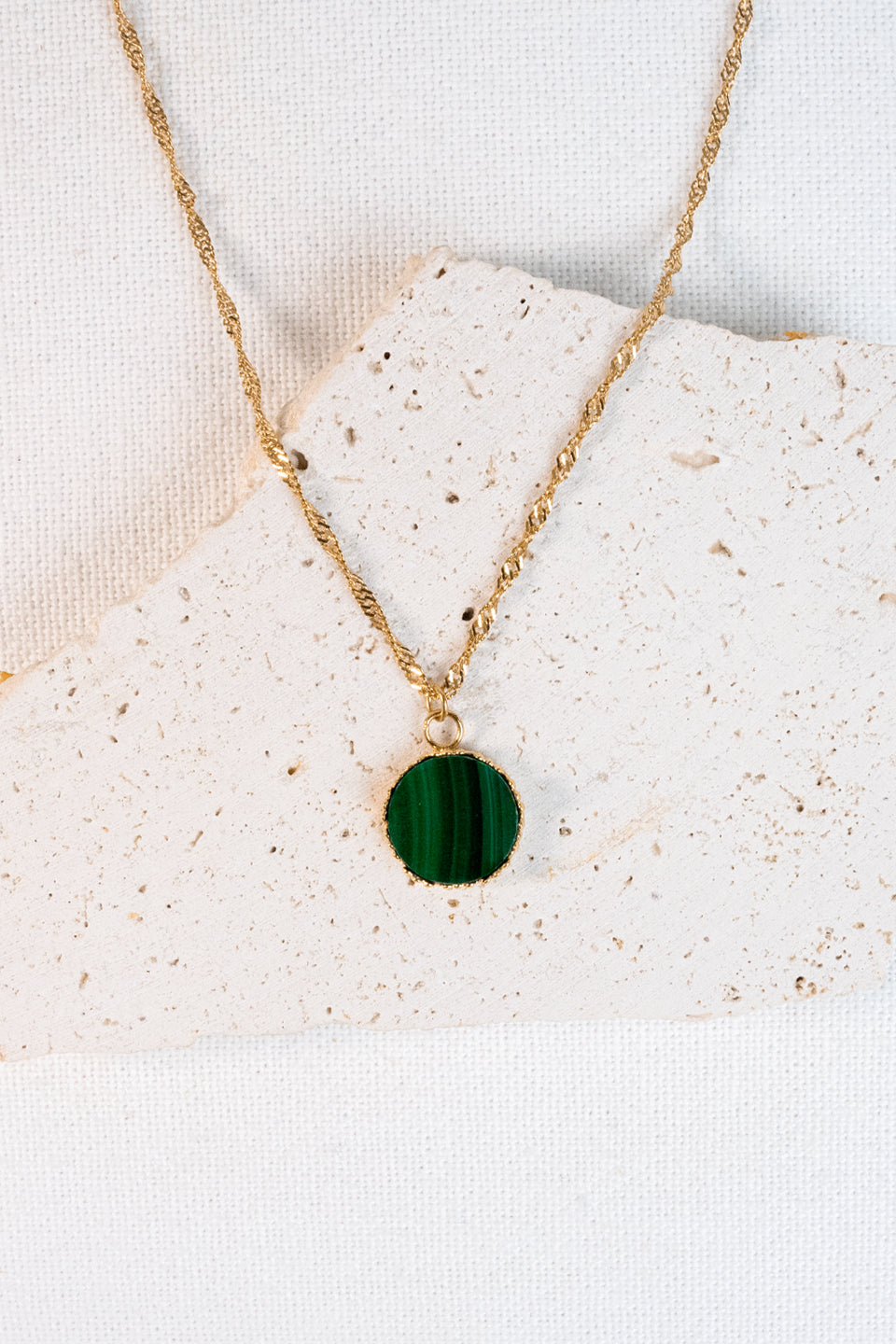 Collier Marjolaine - Malachite