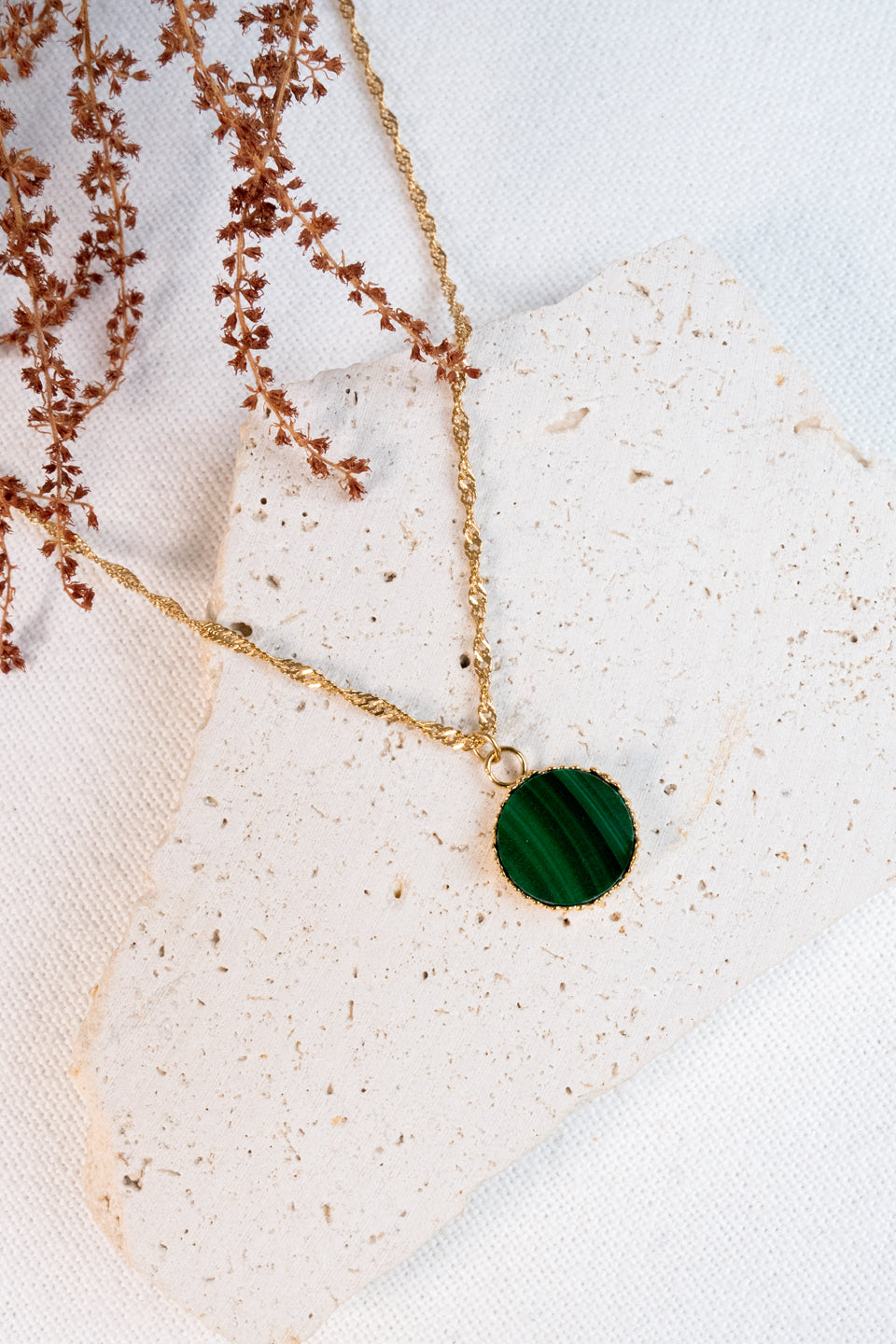 Collier Marjolaine - Malachite