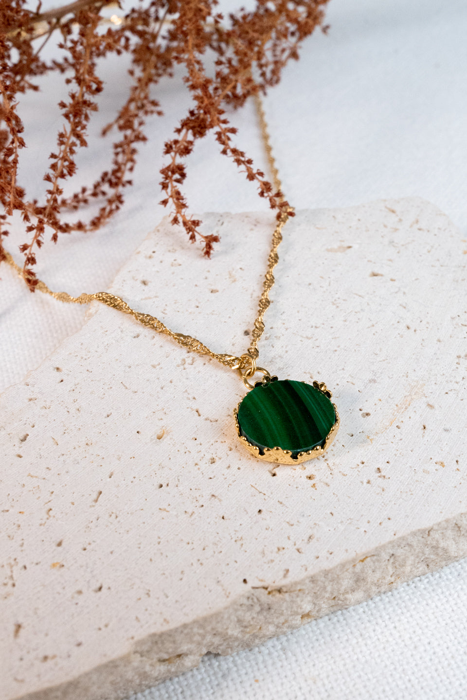 Collier Marjolaine - Malachite