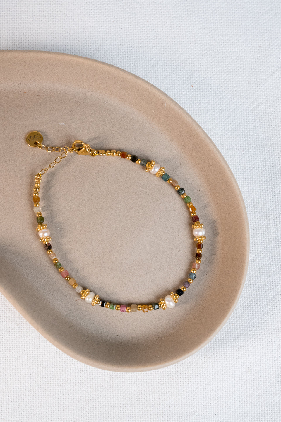 Bracelet Thiziri - Tourmaline & Perles d’eau douce