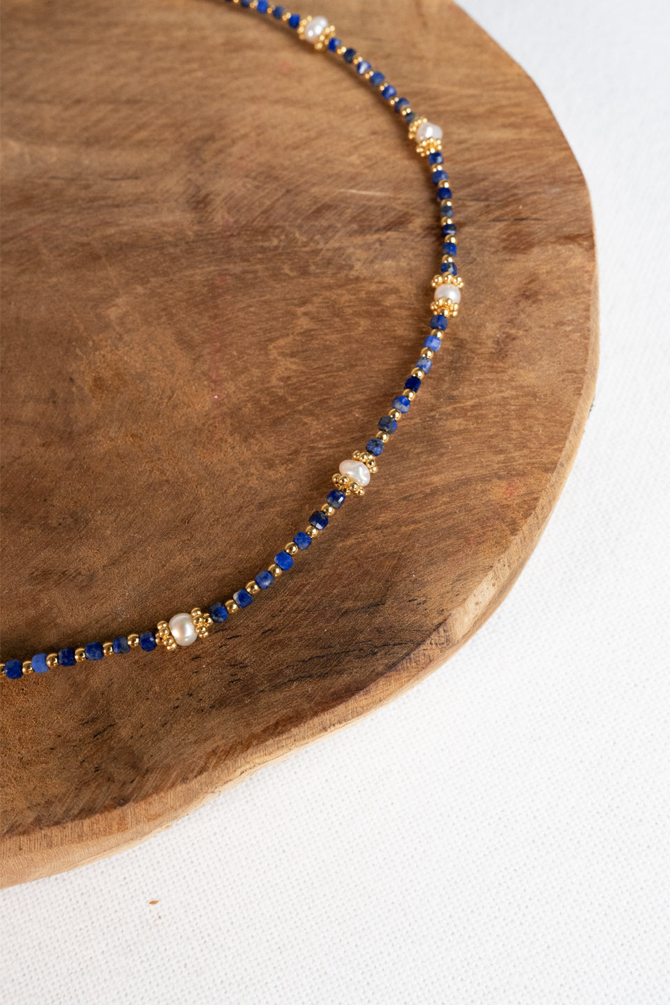 Collier Thiziri - Lapis-Lazuli & Perles d’eau douce